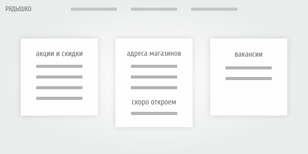 прототип сайта демократичного продуктового ритейлера